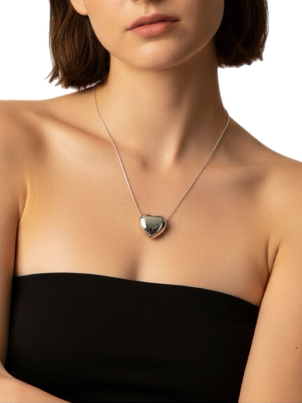 Melissa Rivers | Sterling Silver Heart Pendant on Chain Necklace